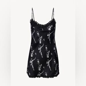Realisation Par Sukita Mini Silk Slip Dress Stardust Bowie